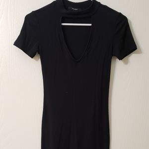 Black spandex and cotton dress